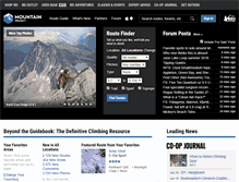 Tablet Screenshot of mountainproject.com